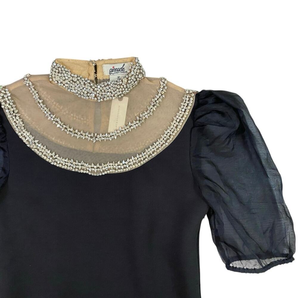 Anthropologie x Pinnacle by Shruti Sancheti Sheer Embellished Mini Dress NWT - S - Picture 3 of 7